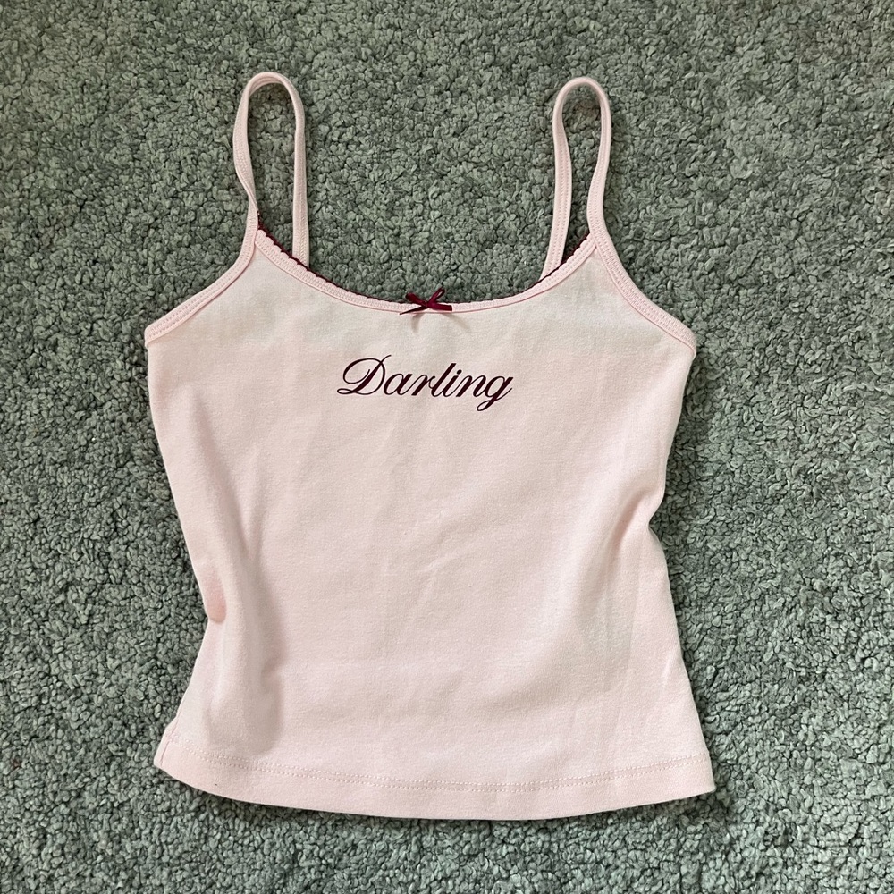 GARAGE pink “𝒟𝒶𝓇𝓁𝒾𝓃𝑔” Felicia cami top